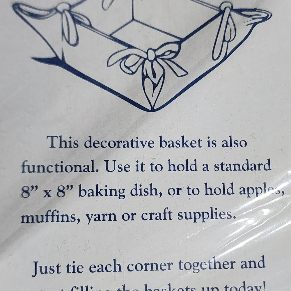 Kay Dee Designs Gingerbread Plaid Table Runner and Fabric Basket Set Christmas
